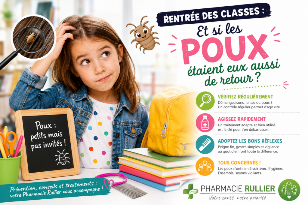 poux poux rentrée des classes prévention traitement
